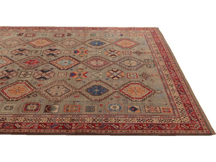 Detail image of 6' 5 x 9' 4 Hand Knotted Kazak Rug