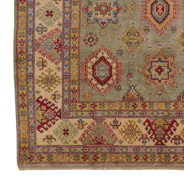 6' 7 x 9' 10 Hand Knotted Kazak Rug