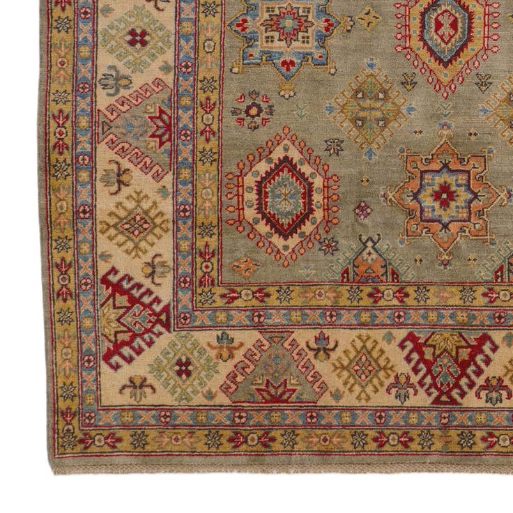 Detail image of 6' 7 x 9' 10 Hand Knotted Kazak Rug