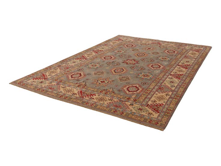 Detail image of 6' 8 x 9' 11 Hand Knotted Kazak Rug