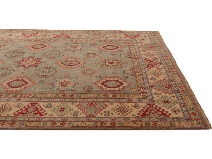 6' 8 x 9' 11 Hand Knotted Kazak Rug
