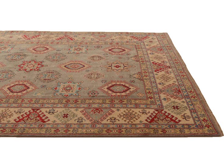 Detail image of 6' 8 x 9' 11 Hand Knotted Kazak Rug