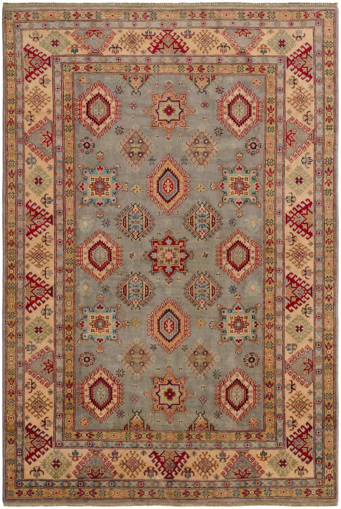 6' 8 x 9' 11 Hand Knotted Kazak Rug