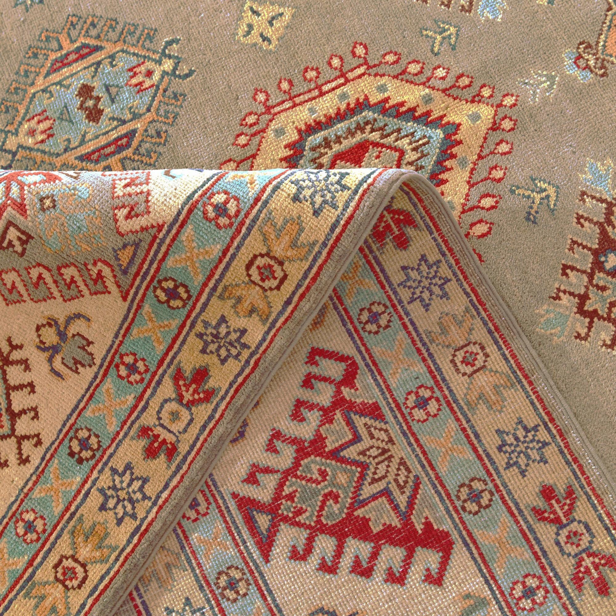 6' 8 x 9' 2 Hand Knotted Kazak Rug