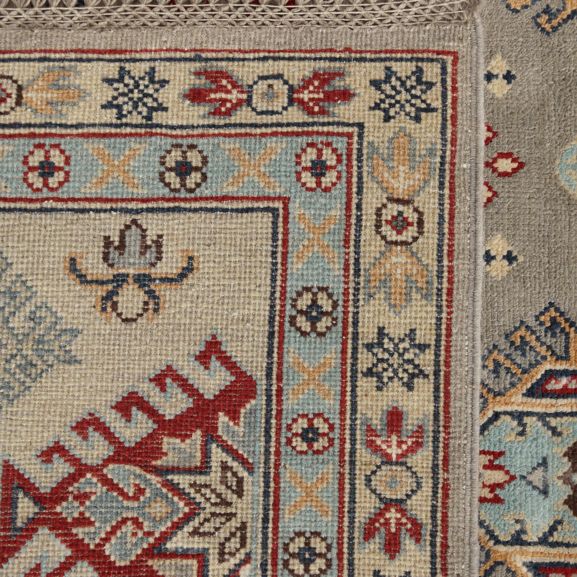 Detail image 12 of 12: 6' 8 x 9' 2 Hand Knotted Kazak Rug