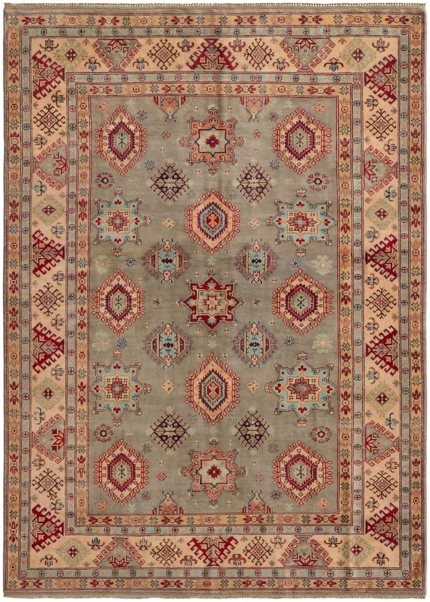 6' 8 x 9' 2 Hand Knotted Kazak Rug