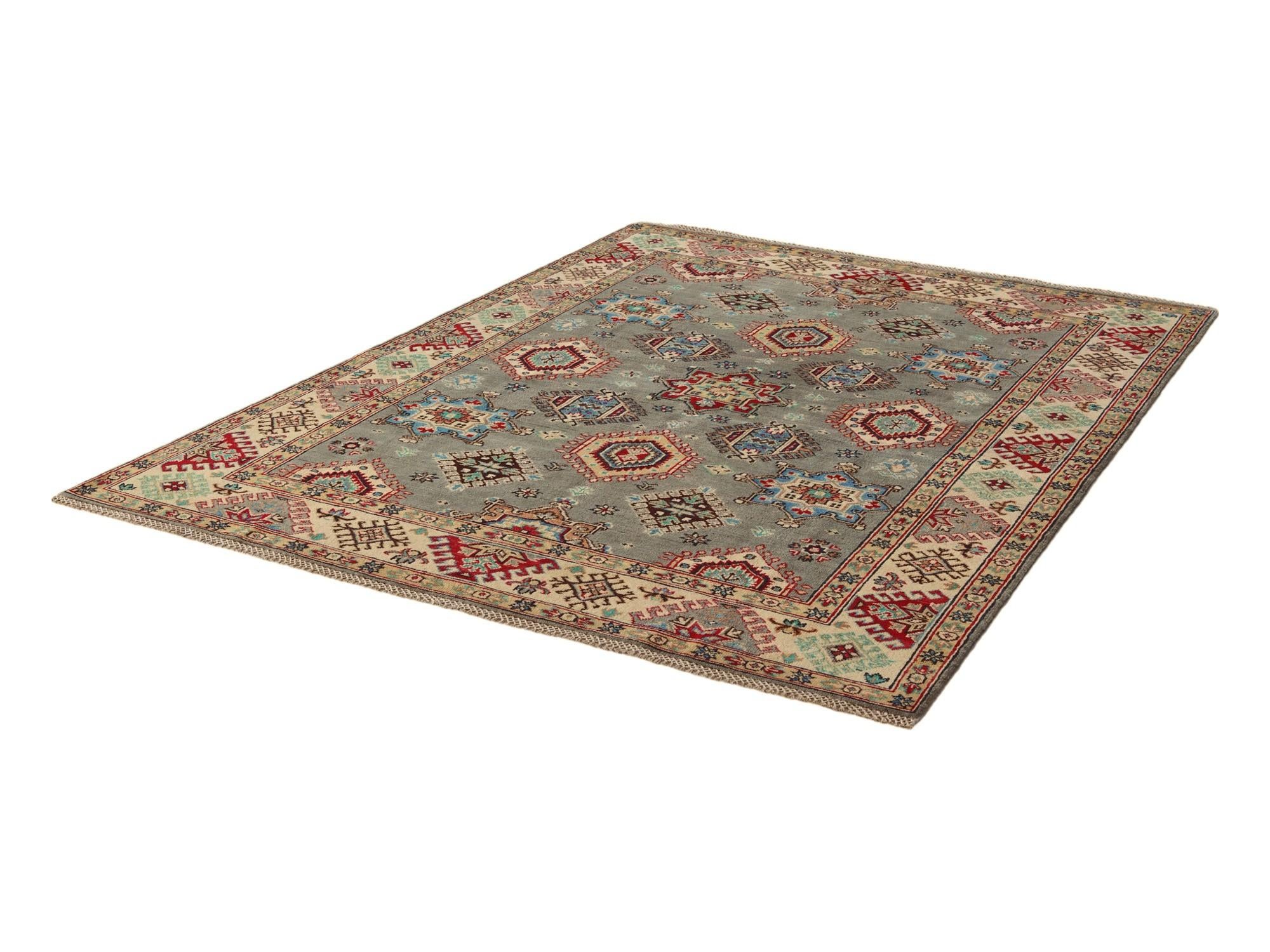5' 9 x 7' 9 Hand Knotted Kazak Rug