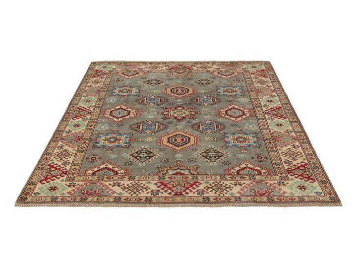 5' 9 x 7' 9 Hand Knotted Kazak Rug