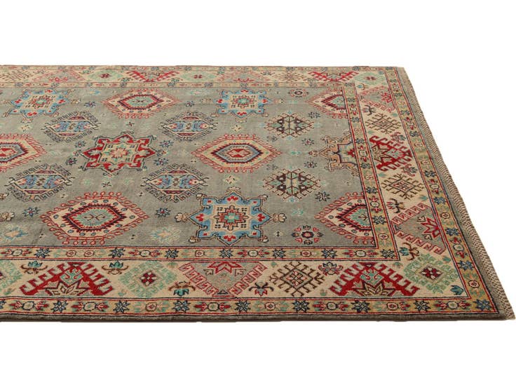 Detail image of 5' 9 x 7' 9 Hand Knotted Kazak Rug