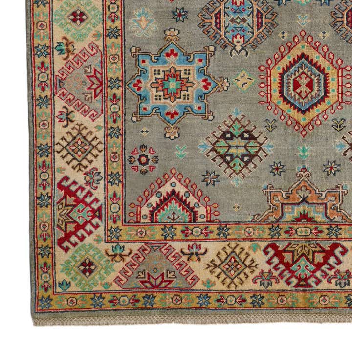 5' 9 x 7' 9 Hand Knotted Kazak Rug