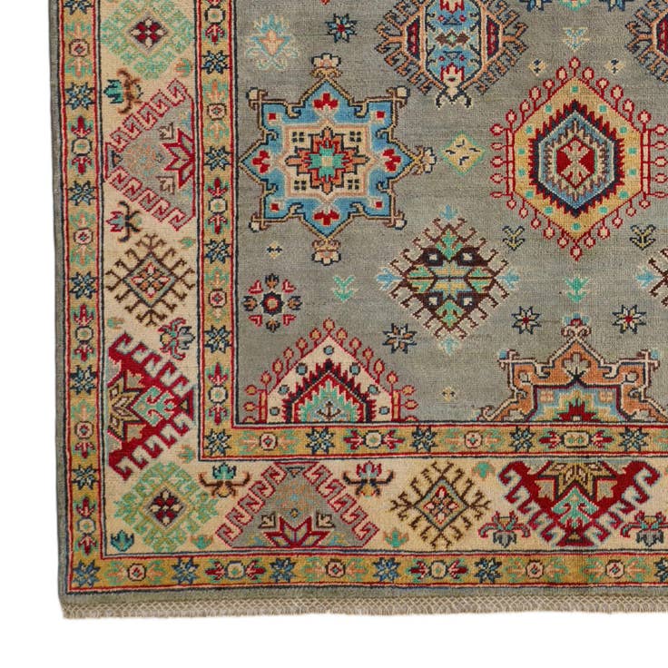Detail image of 5' 9 x 7' 9 Hand Knotted Kazak Rug