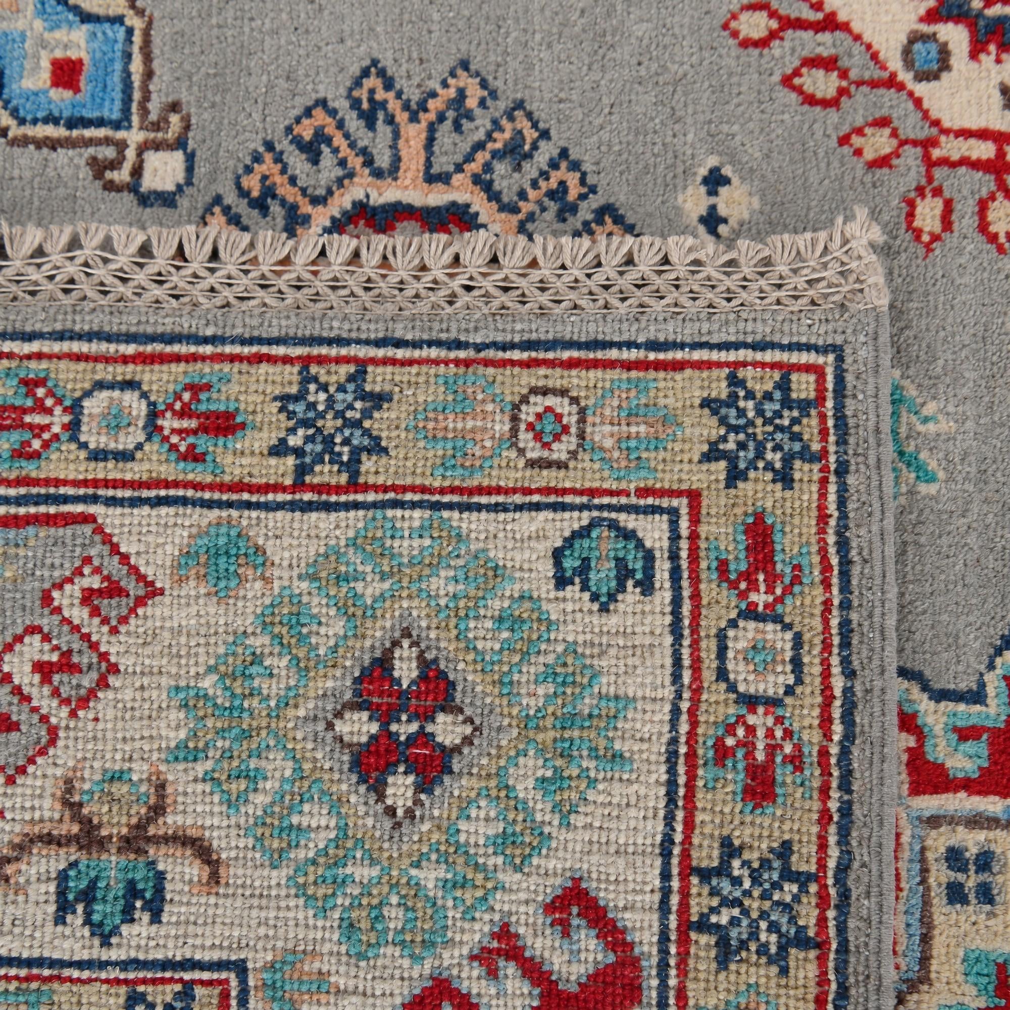 Detail image 12 of 12: 5' 9 x 7' 9 Hand Knotted Kazak Rug