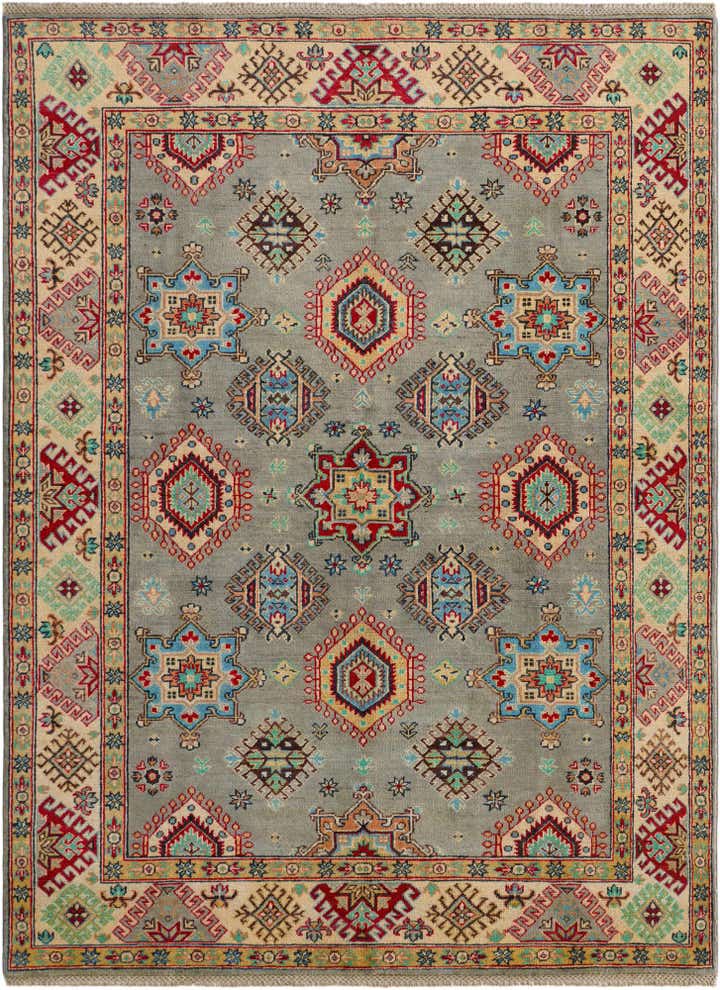 5' 9 x 7' 9 Hand Knotted Kazak Rug