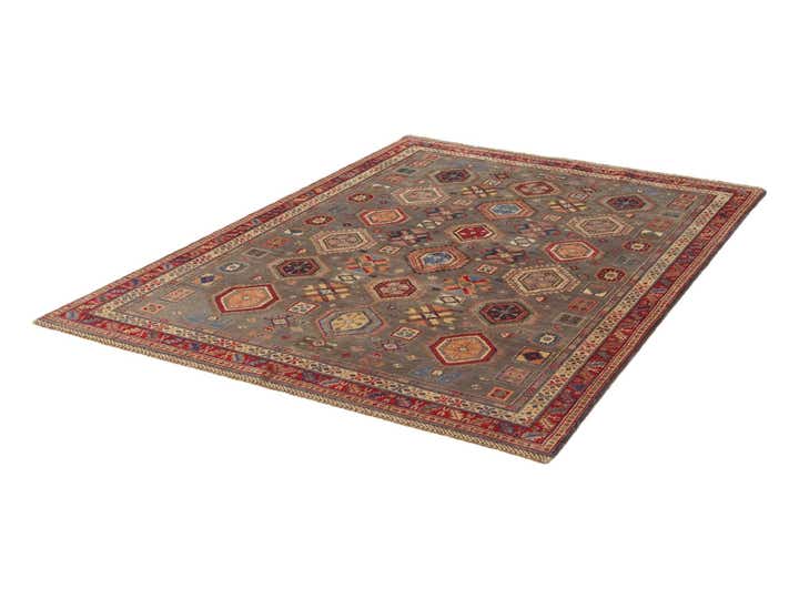 5' 4 x 7' 8 Hand Knotted Kazak Rug