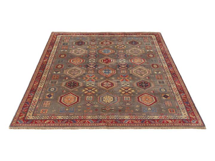 5' 4 x 7' 8 Hand Knotted Kazak Rug