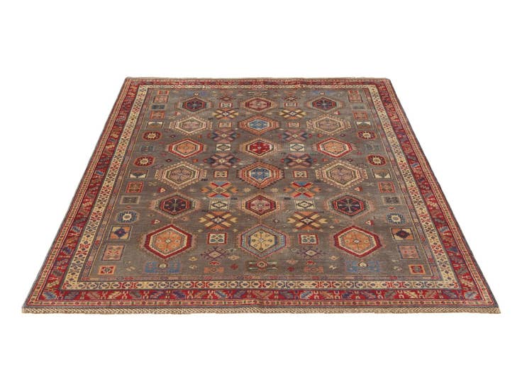 Detail image of 5' 4 x 7' 8 Hand Knotted Kazak Rug