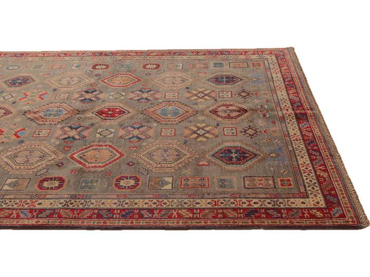 5' 4 x 7' 8 Hand Knotted Kazak Rug
