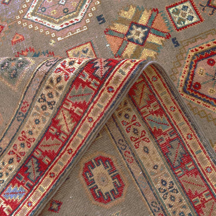 Detail image of 5' 4 x 7' 8 Hand Knotted Kazak Rug