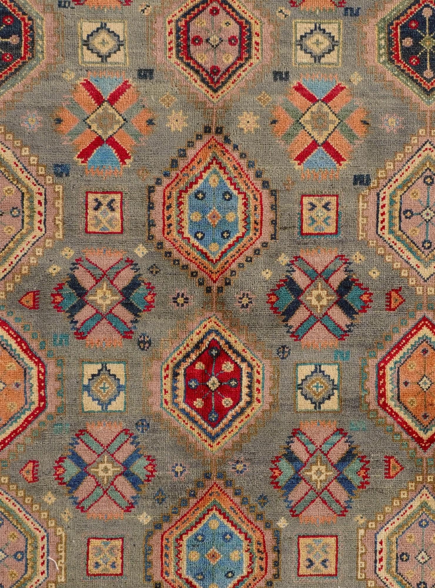 5' 4 x 7' 8 Hand Knotted Kazak Rug