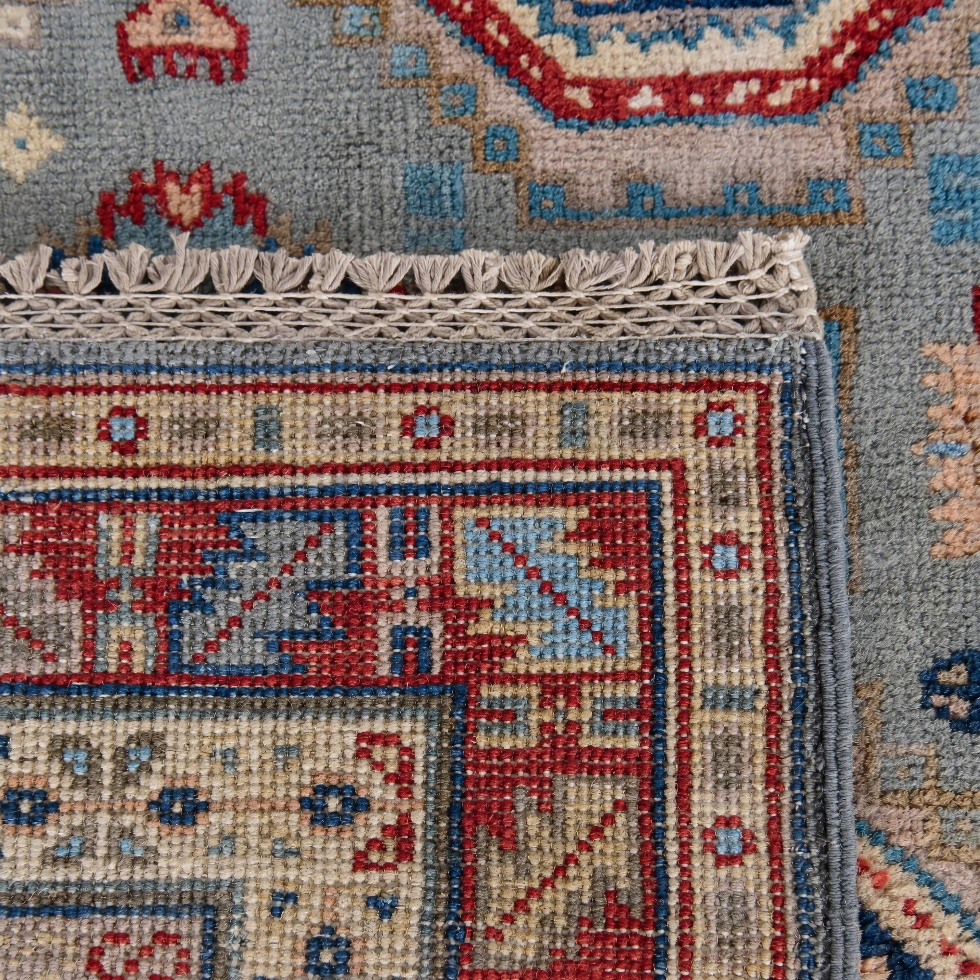 165cm x 235cm Hand Knotted Kazak Rug