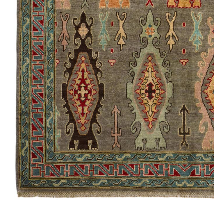 Detail image of 5' 9 x 7' 10 Hand Knotted Kazak Rug