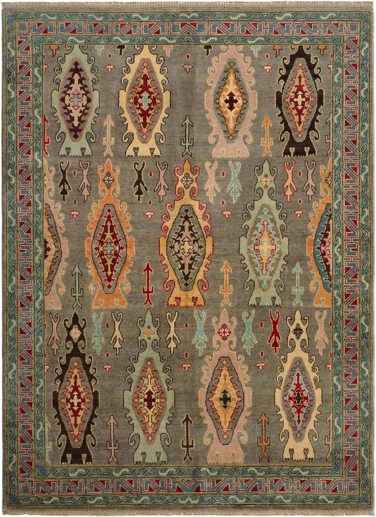 5' 9 x 7' 10 Hand Knotted Kazak Rug