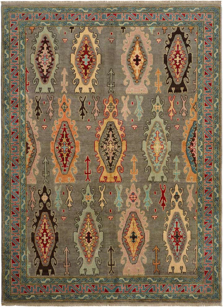 5' 9 x 7' 10 Hand Knotted Kazak Rug