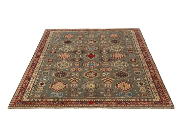Detail image of 5' 7 x 7' 11 Hand Knotted Kazak Rug