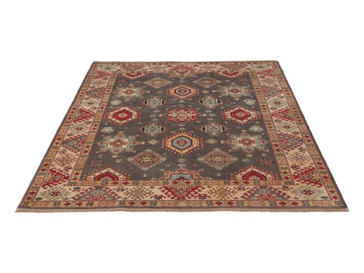 5' 7 x 7' 7 Hand Knotted Kazak Rug