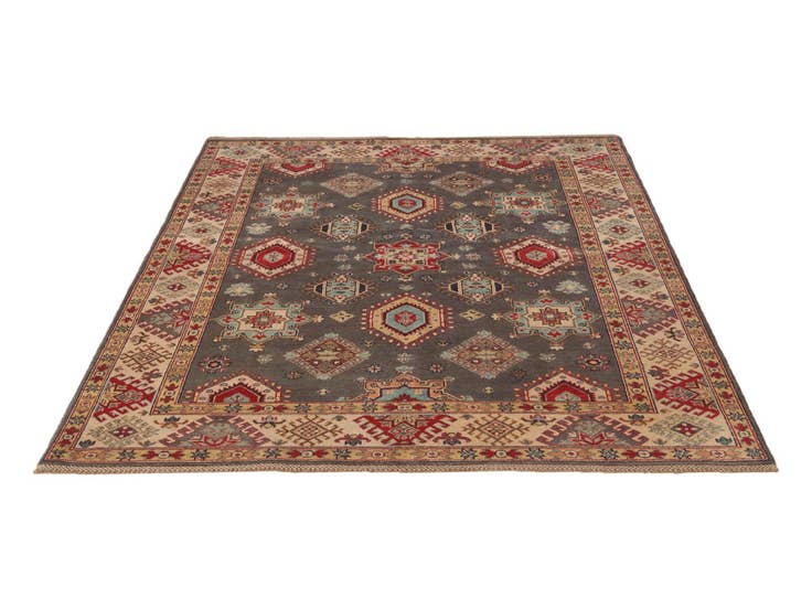 Detail image of 5' 7 x 7' 7 Hand Knotted Kazak Rug