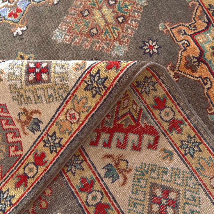 Detail image of 5' 7 x 7' 7 Hand Knotted Kazak Rug