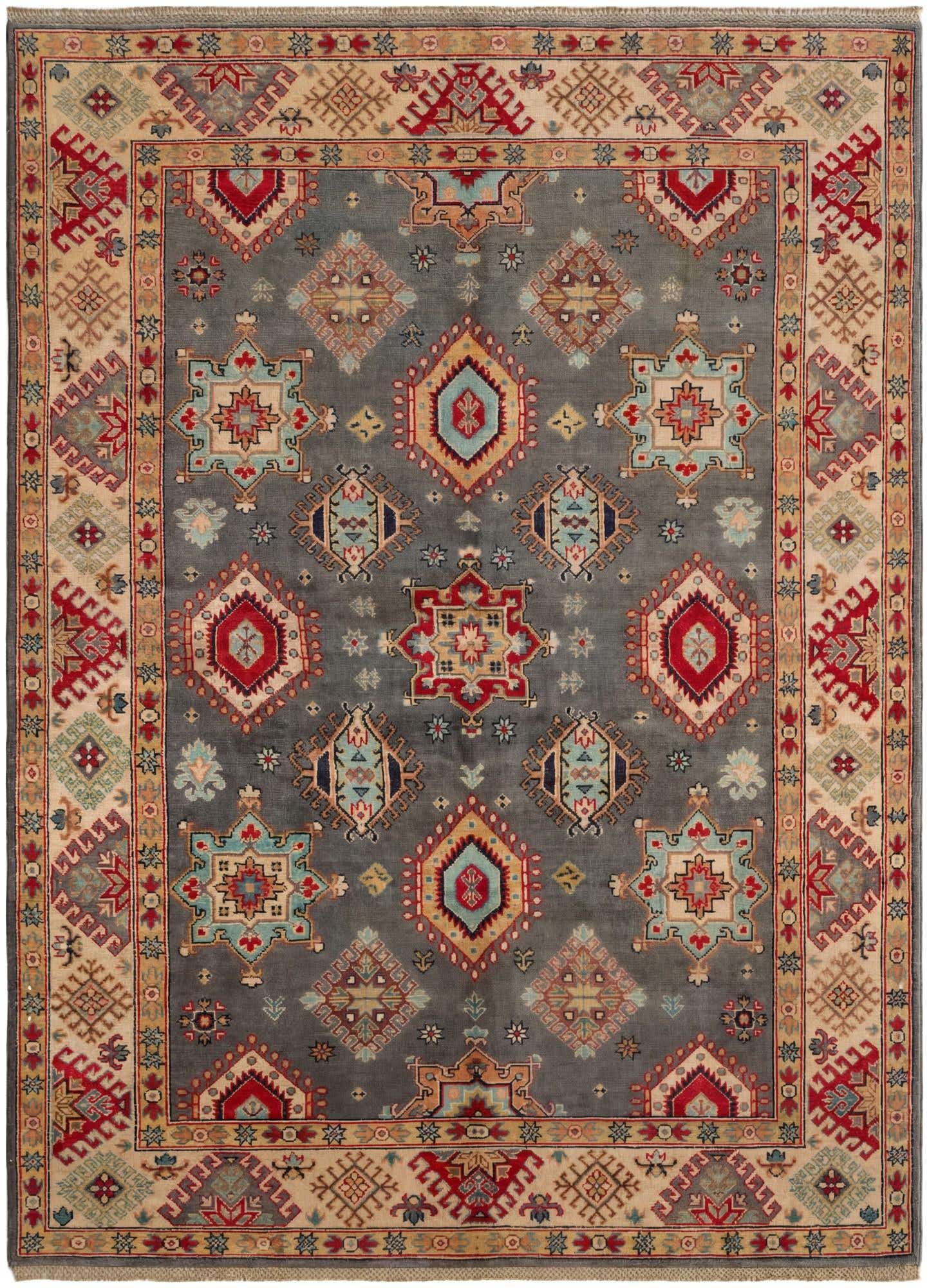 5' 7 x 7' 7 Hand Knotted Kazak Rug