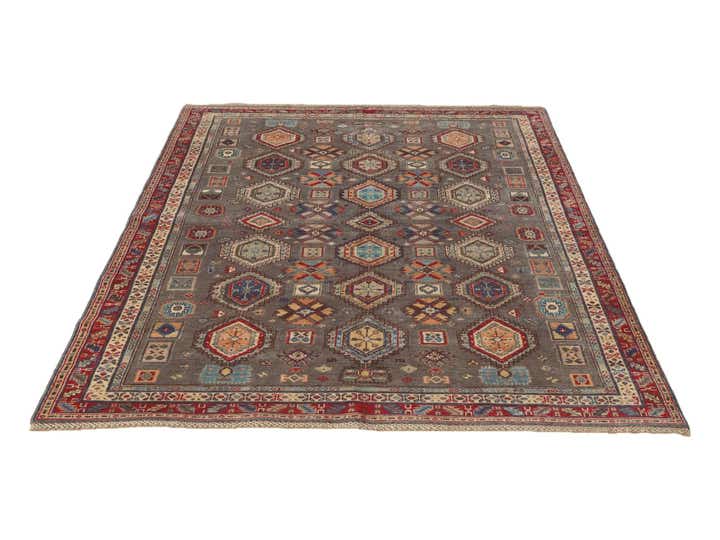 5' 7 x 8' 4 Hand Knotted Kazak Rug