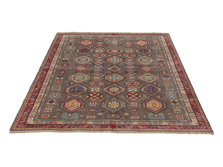 Detail image of 5' 7 x 8' 4 Hand Knotted Kazak Rug