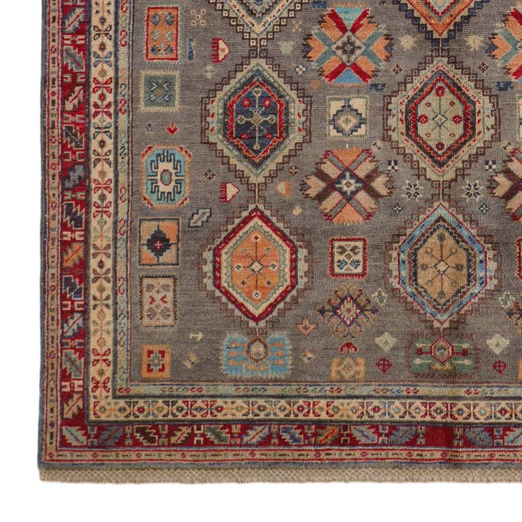 Detail image of 5' 7 x 8' 4 Hand Knotted Kazak Rug