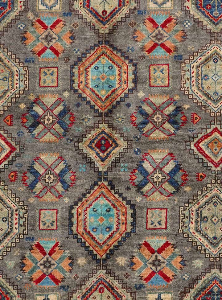 5' 7 x 8' 4 Hand Knotted Kazak Rug