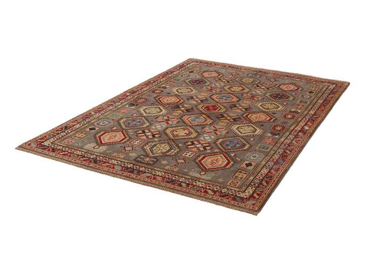 5' 2 x 7' 11 Hand Knotted Kazak Rug