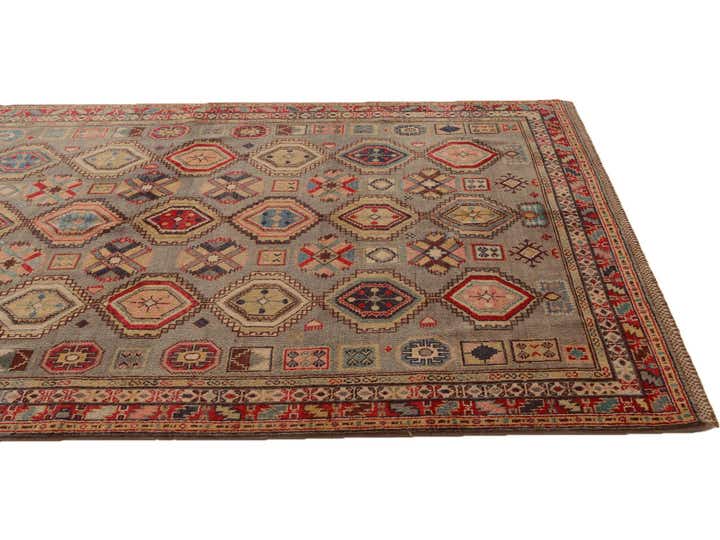5' 2 x 7' 11 Hand Knotted Kazak Rug