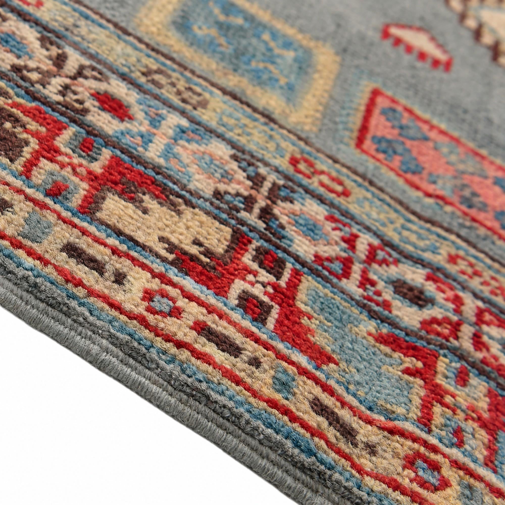 155cm x 240cm Hand Knotted Kazak Rug