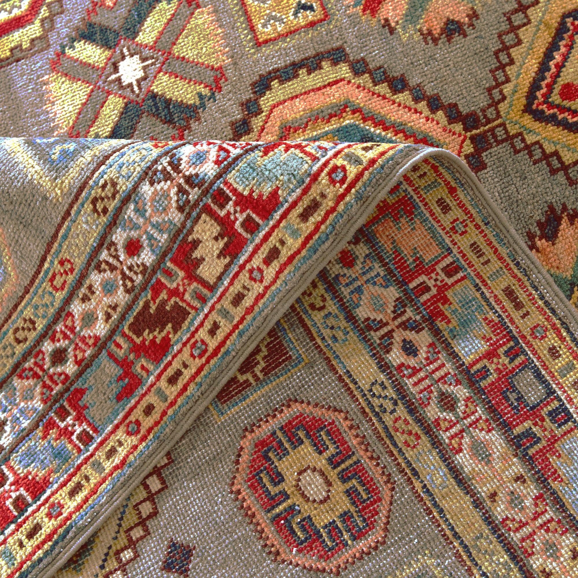 5' 2 x 7' 11 Hand Knotted Kazak Rug
