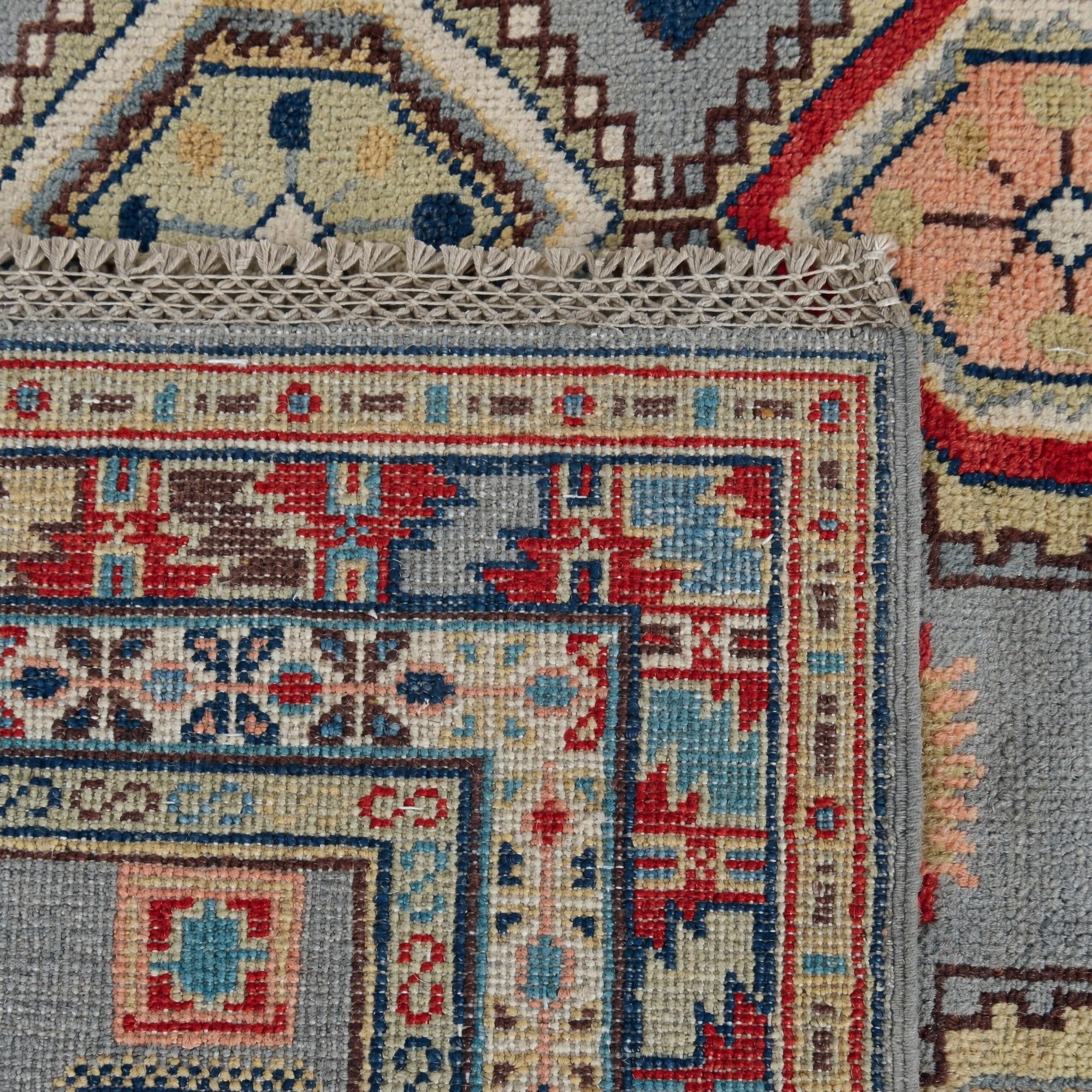 155cm x 240cm Hand Knotted Kazak Rug