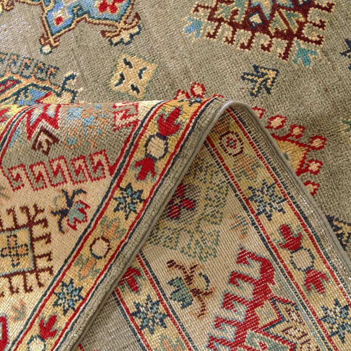 5' 7 x 7' 10 Hand Knotted Kazak Rug