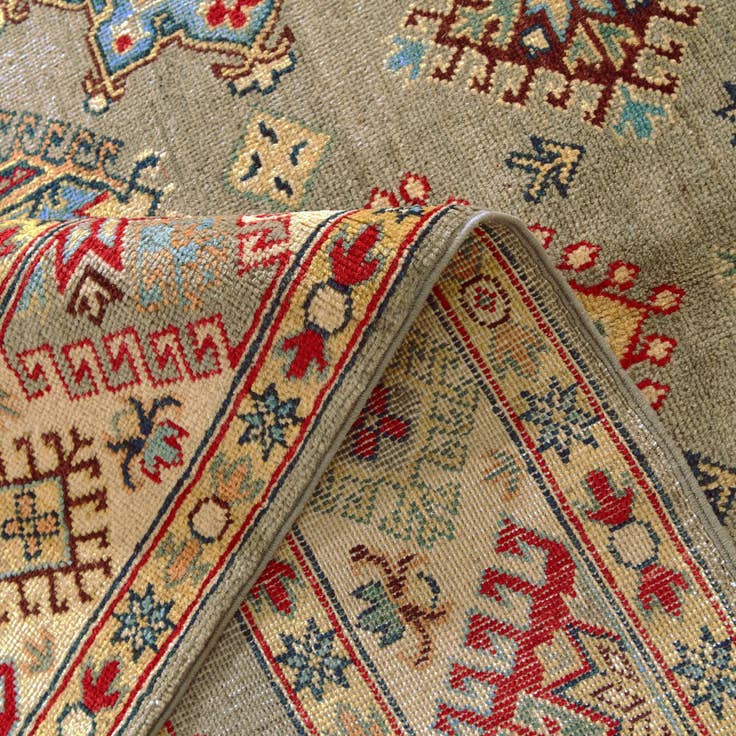 Detail image of 5' 7 x 7' 10 Hand Knotted Kazak Rug