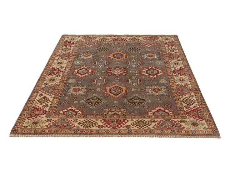 Detail image of 5' 3 x 7' 5 Hand Knotted Kazak Rug