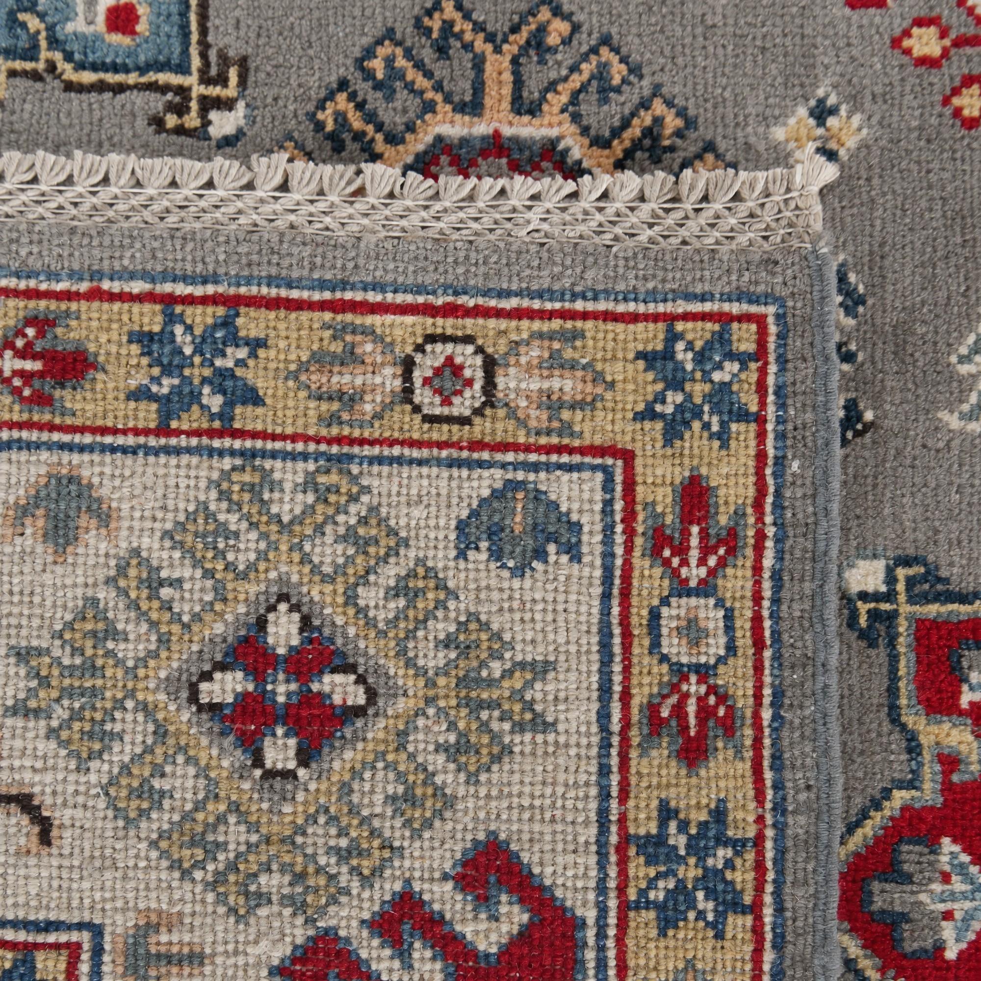 Detail image 12 of 12: 5' 3 x 7' 5 Hand Knotted Kazak Rug