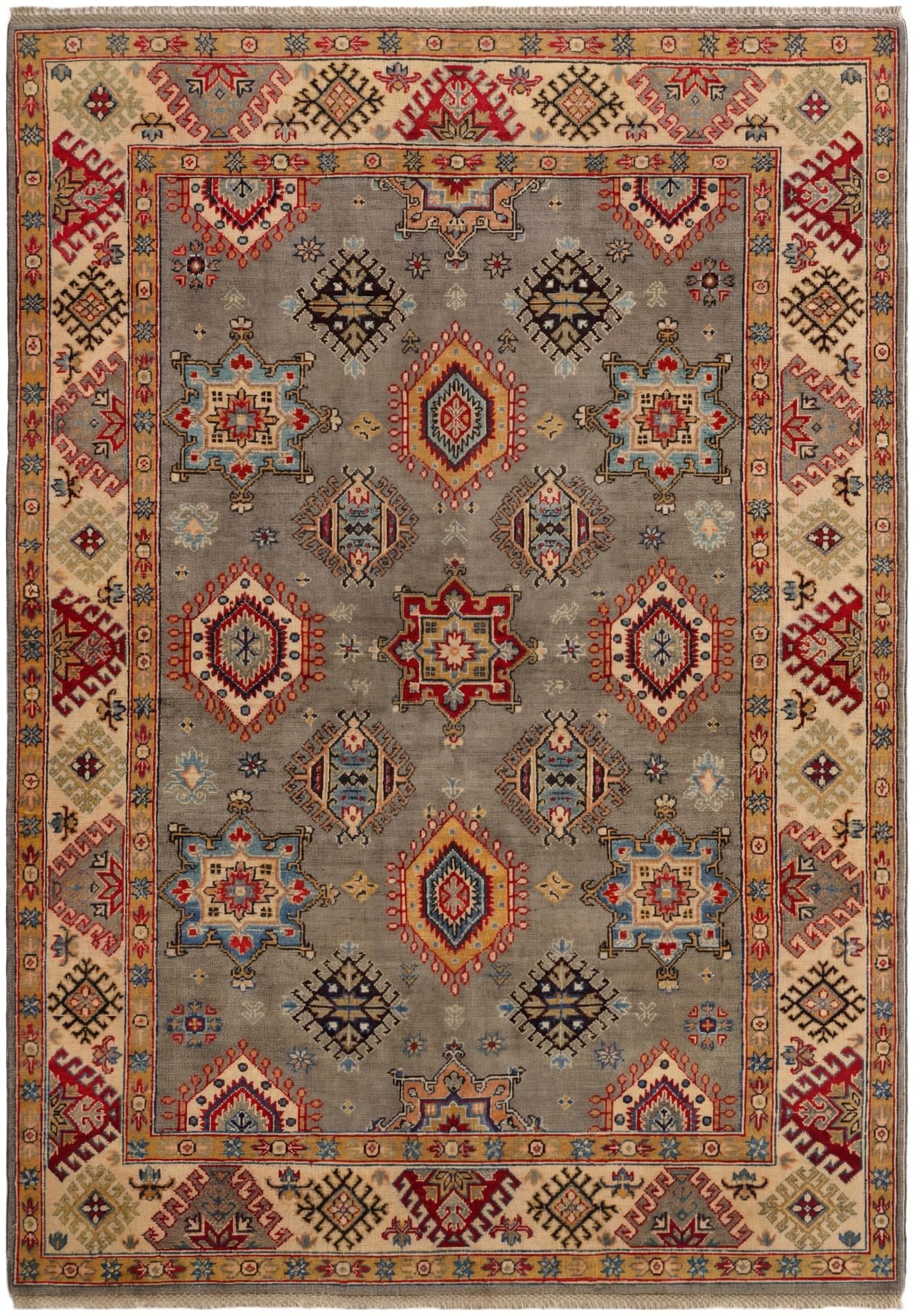 5' 3 x 7' 5 Hand Knotted Kazak Rug