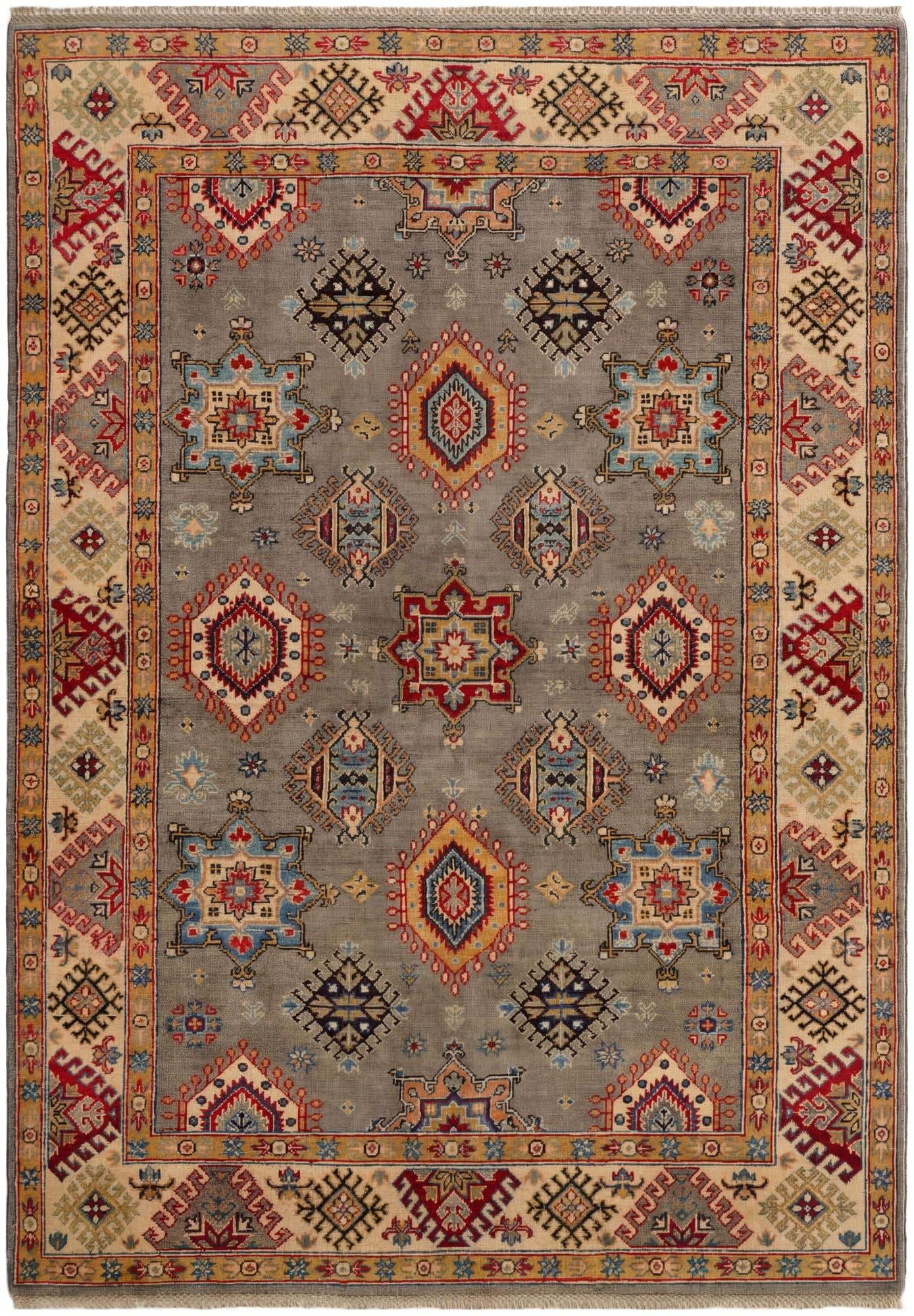 5' 3 x 7' 5 Hand Knotted Kazak Rug