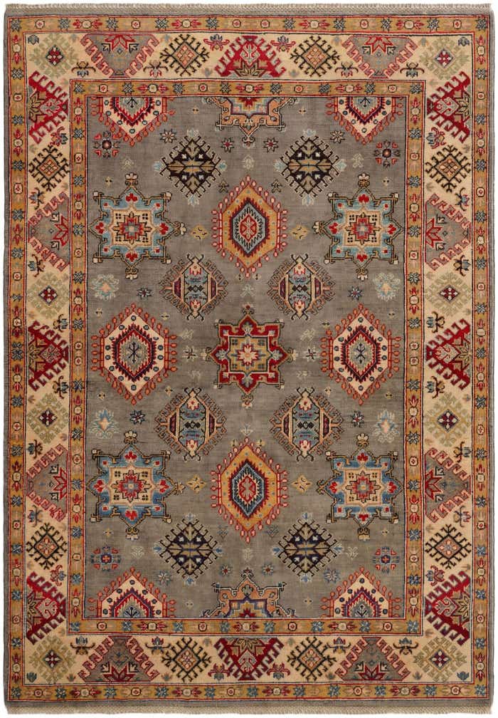 5' 3 x 7' 5 Hand Knotted Kazak Rug