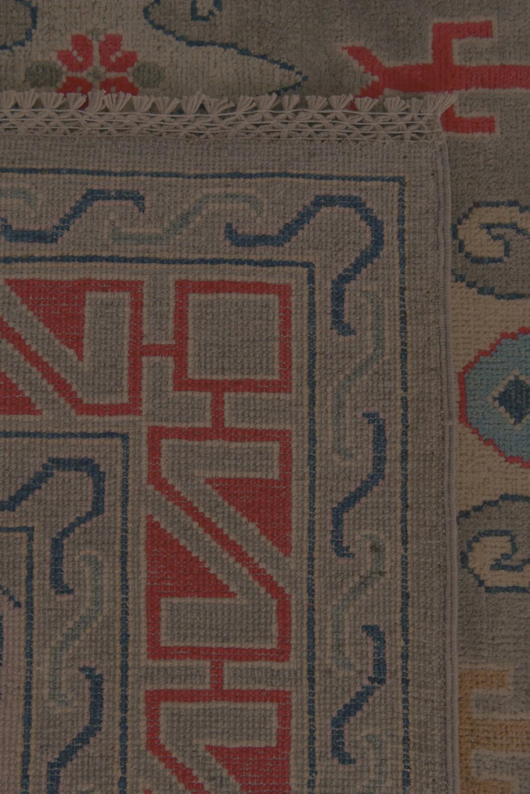 6' 7 x 9' 9 Hand Knotted Kazak Rug