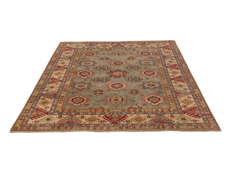 Detail image of 6' 8 x 9' 5 Hand Knotted Kazak Rug